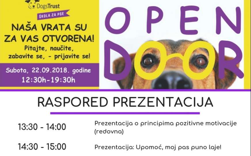 Dogs Trust u BiH organizira Dan otvorenih vrata u Školi za pse